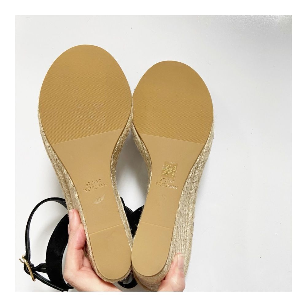 NEW Stuart Weitzman Teddi Espadrille Wedge Sandal size 11 - Picture 7 of 10